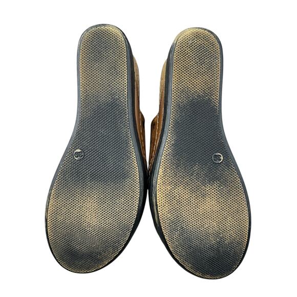 Spring Step Women’s Fusawedge Brown Leather Wedge Sandal Size 39 US 8.5 - Picture 9 of 12